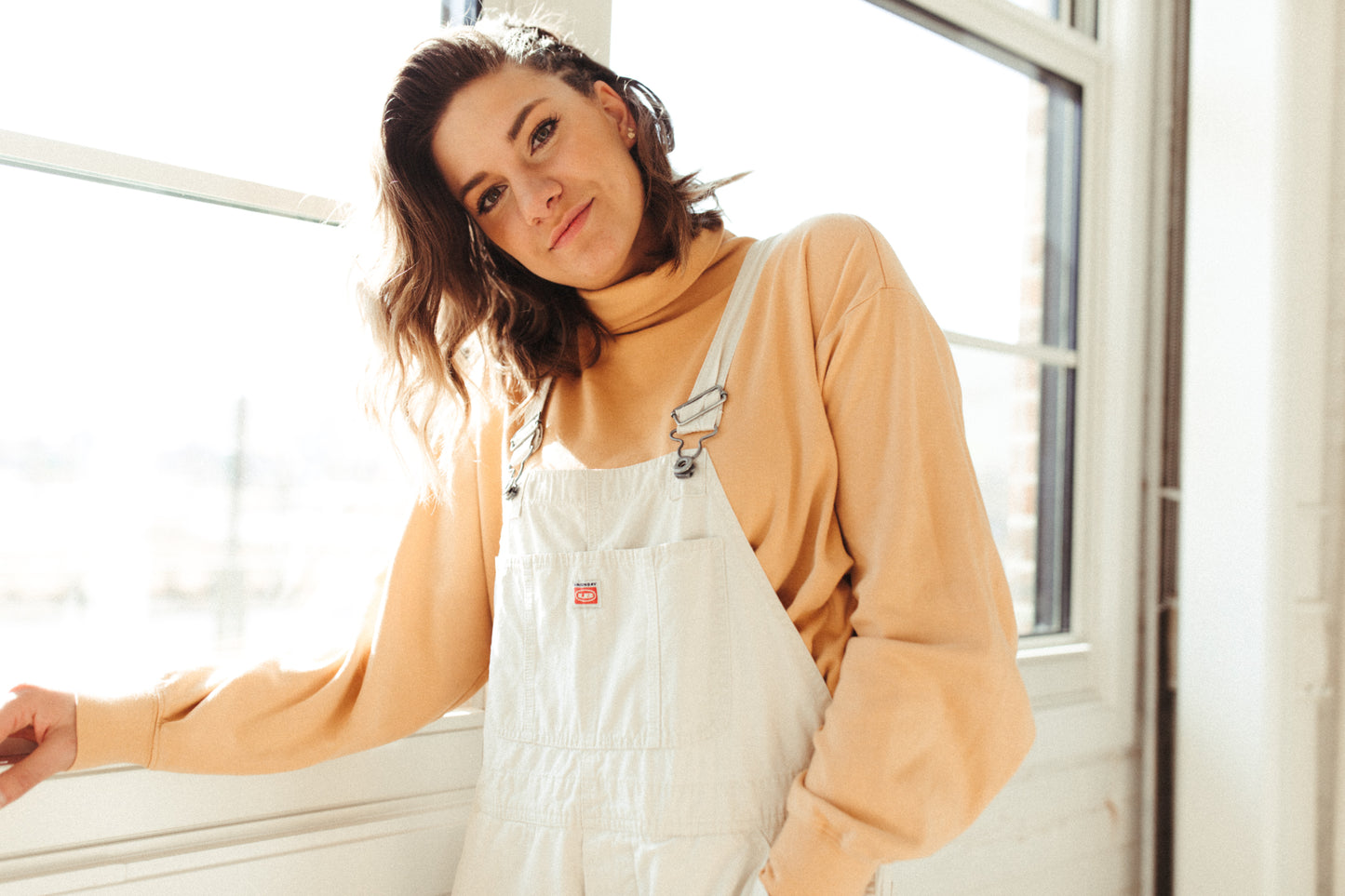 Cream Overalls