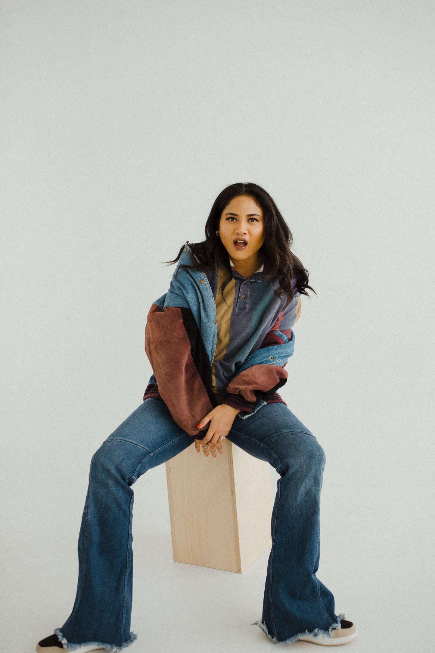 Oversized Jean 90's Bomber Jacket