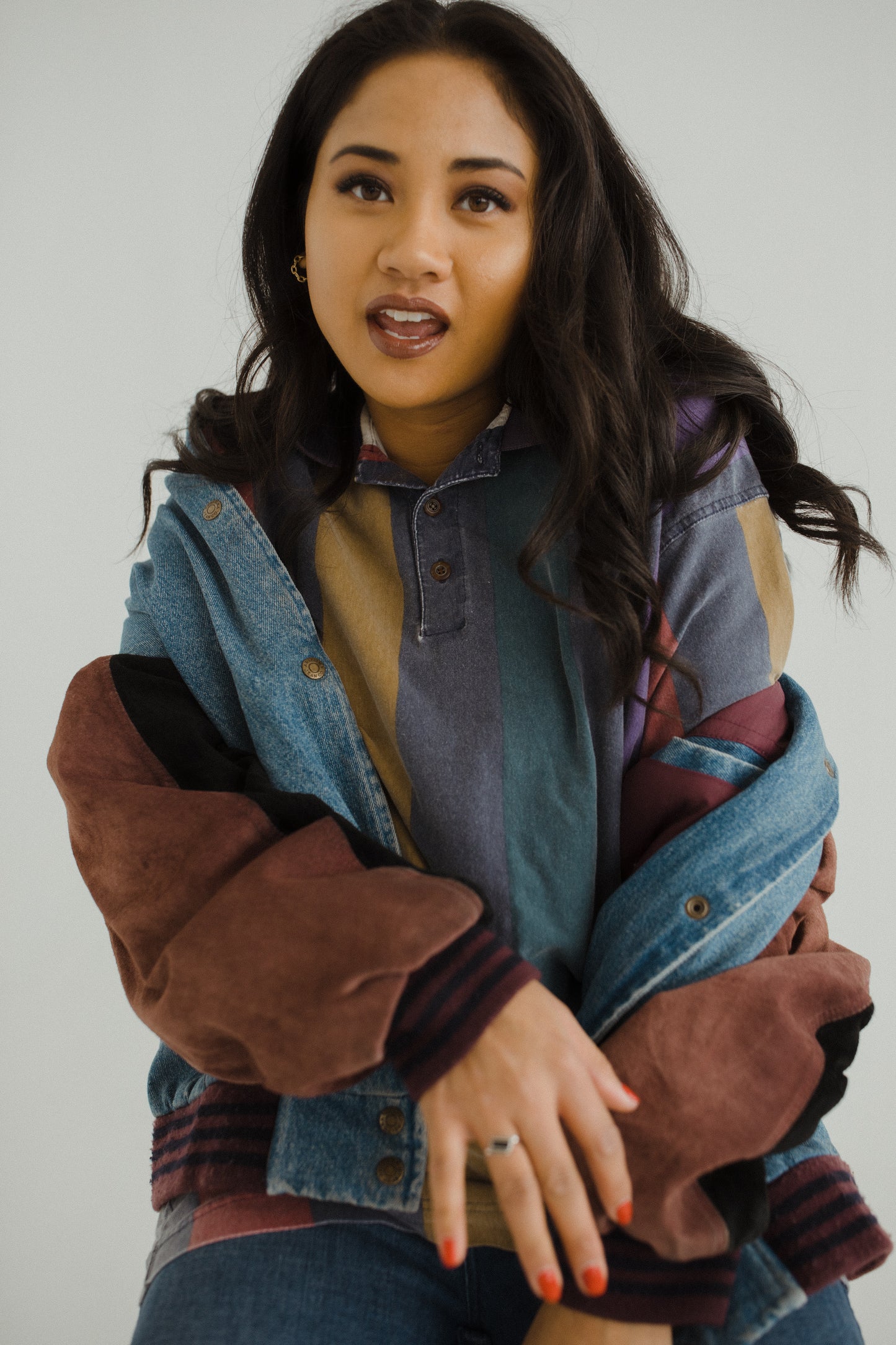 Oversized Jean 90's Bomber Jacket
