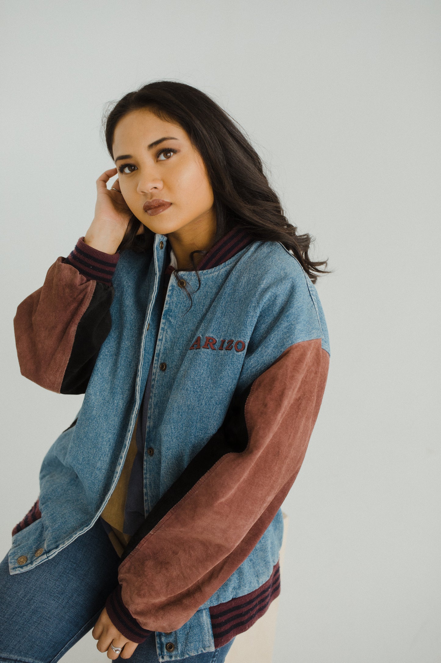 Oversized Jean 90's Bomber Jacket