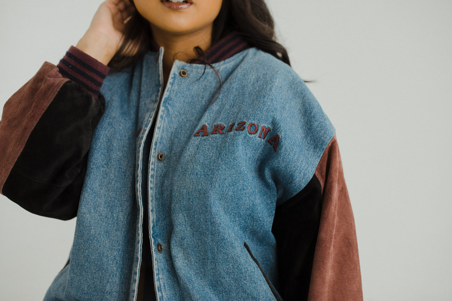 Oversized Jean 90's Bomber Jacket