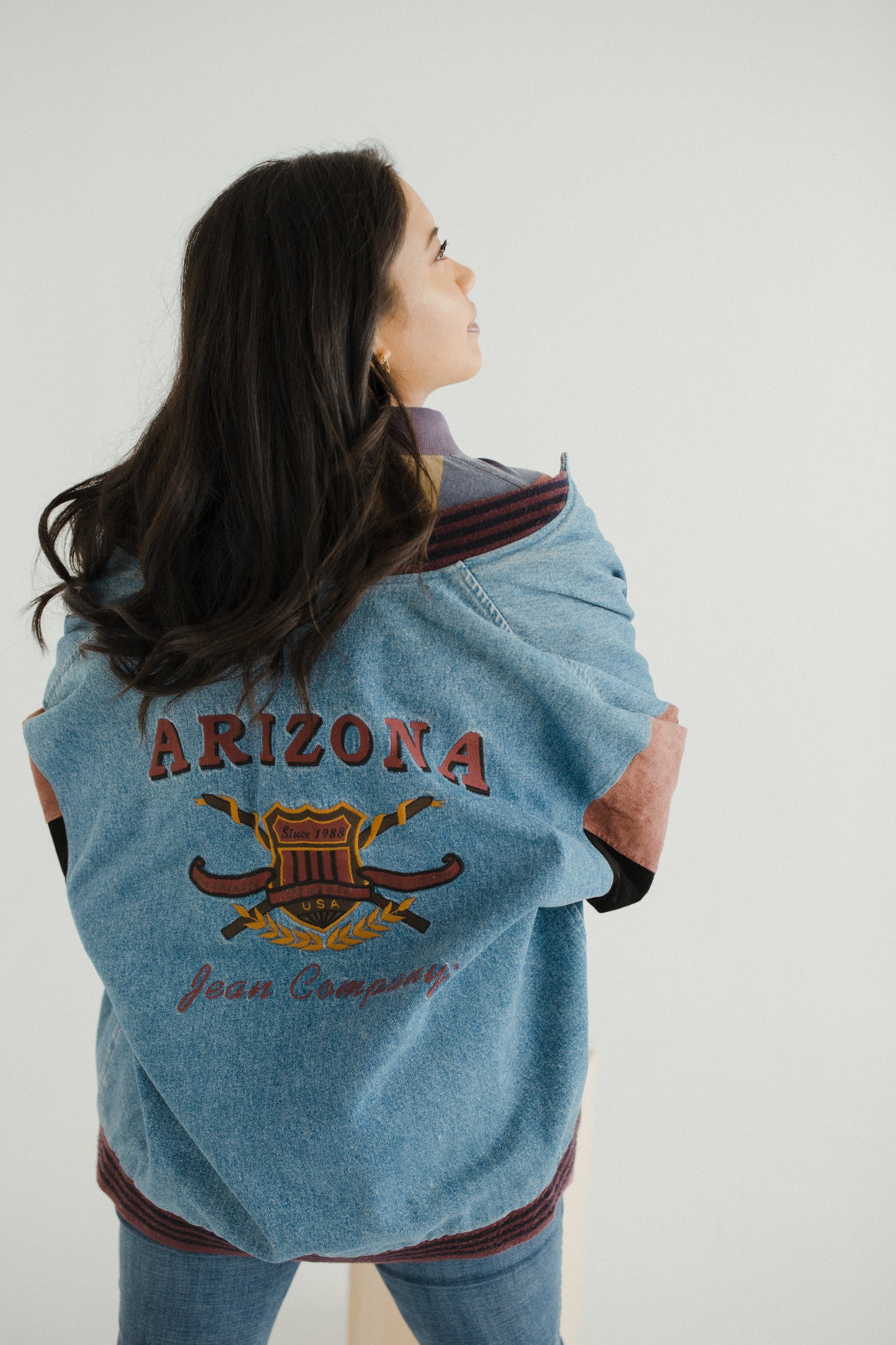 Oversized Jean 90's Bomber Jacket