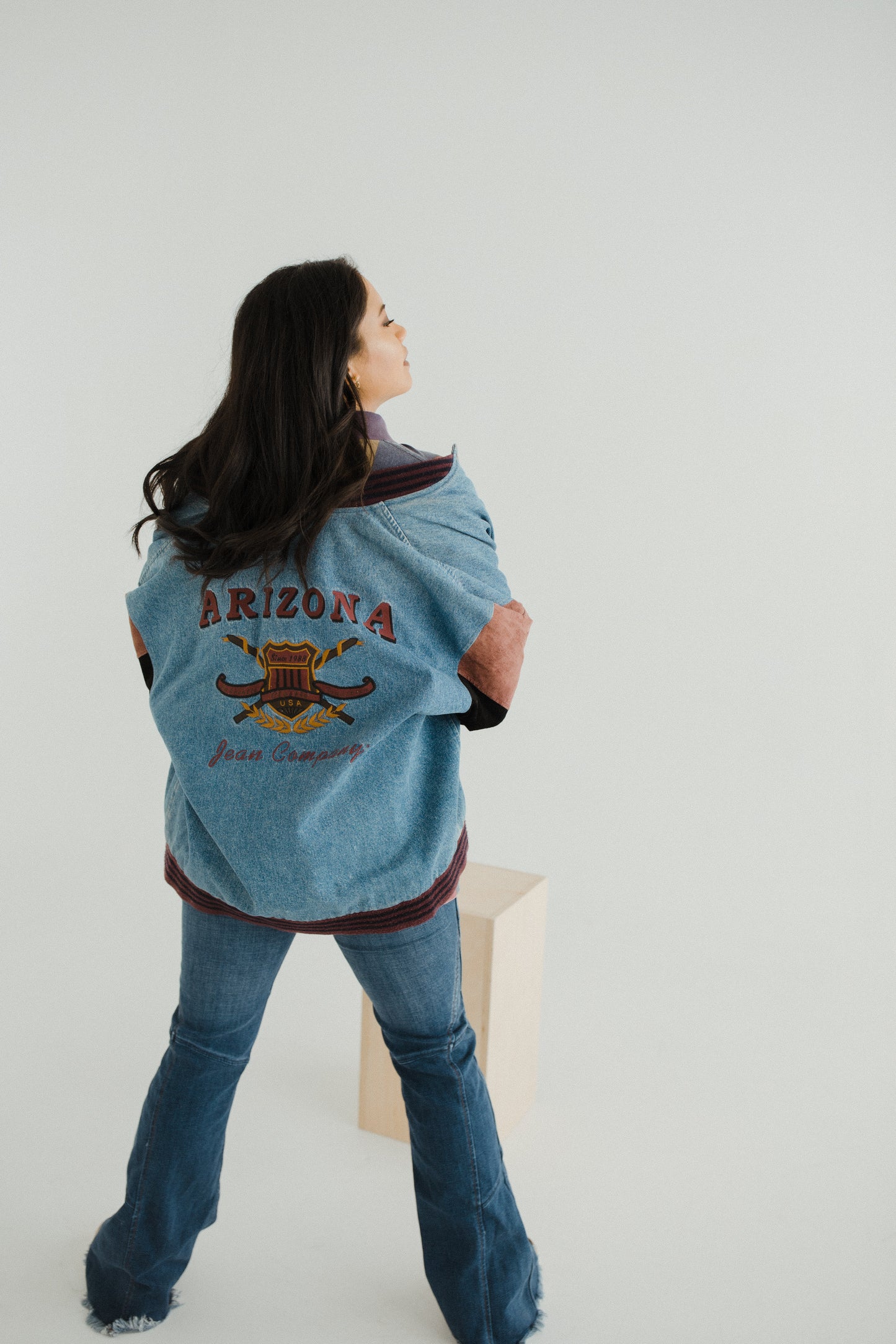 Oversized Jean 90's Bomber Jacket