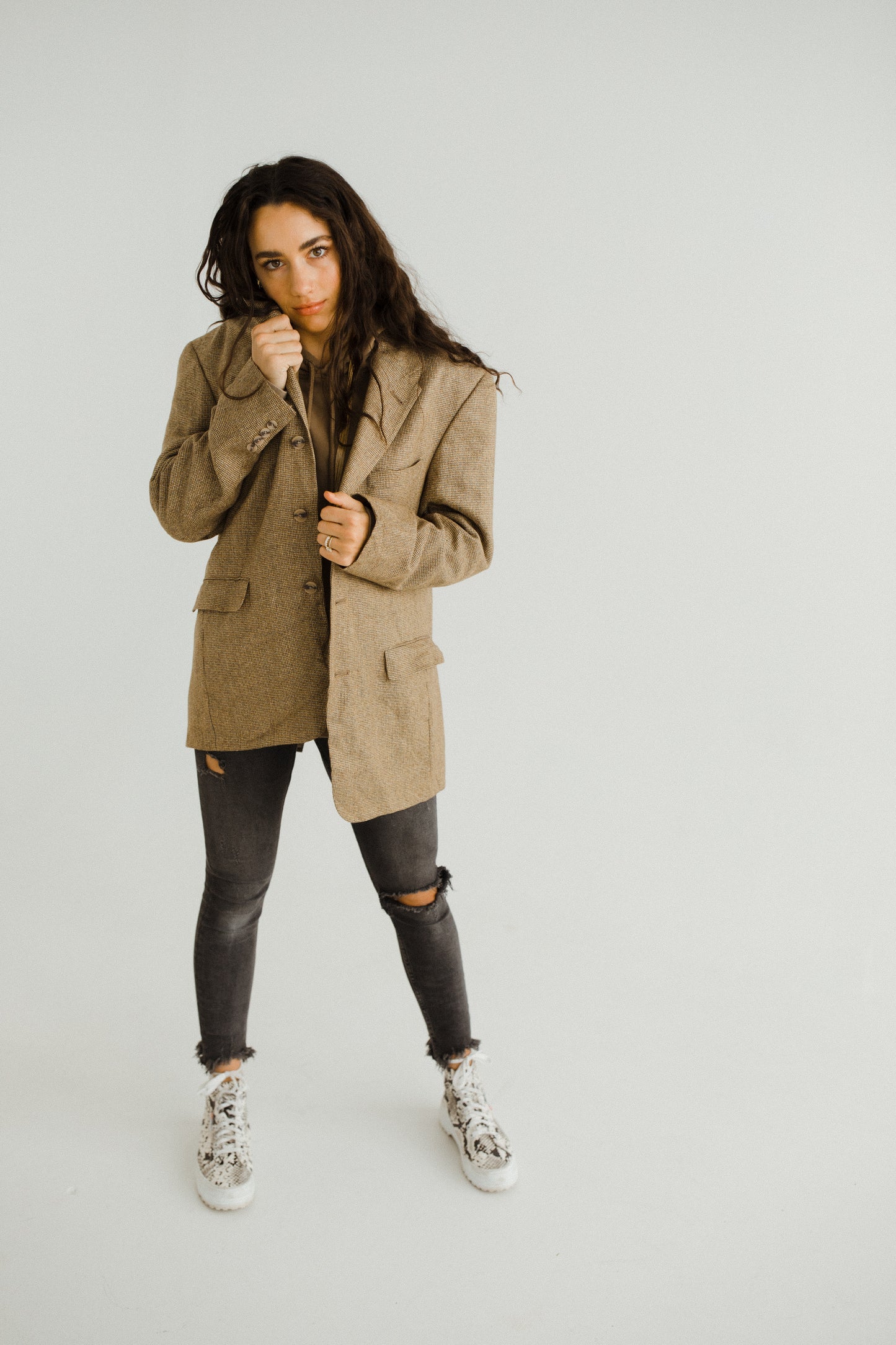 Knitted Wool Blazer