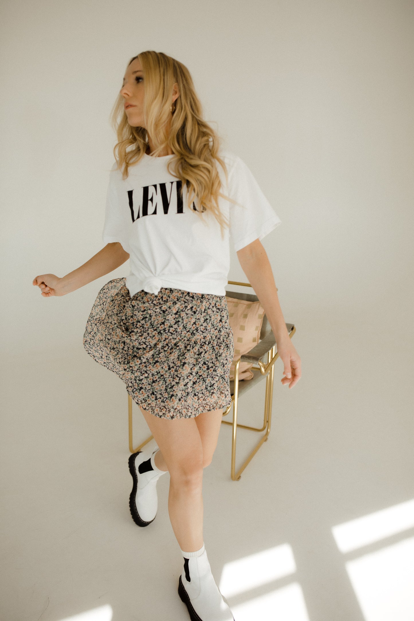 Floral Mini Skirt
