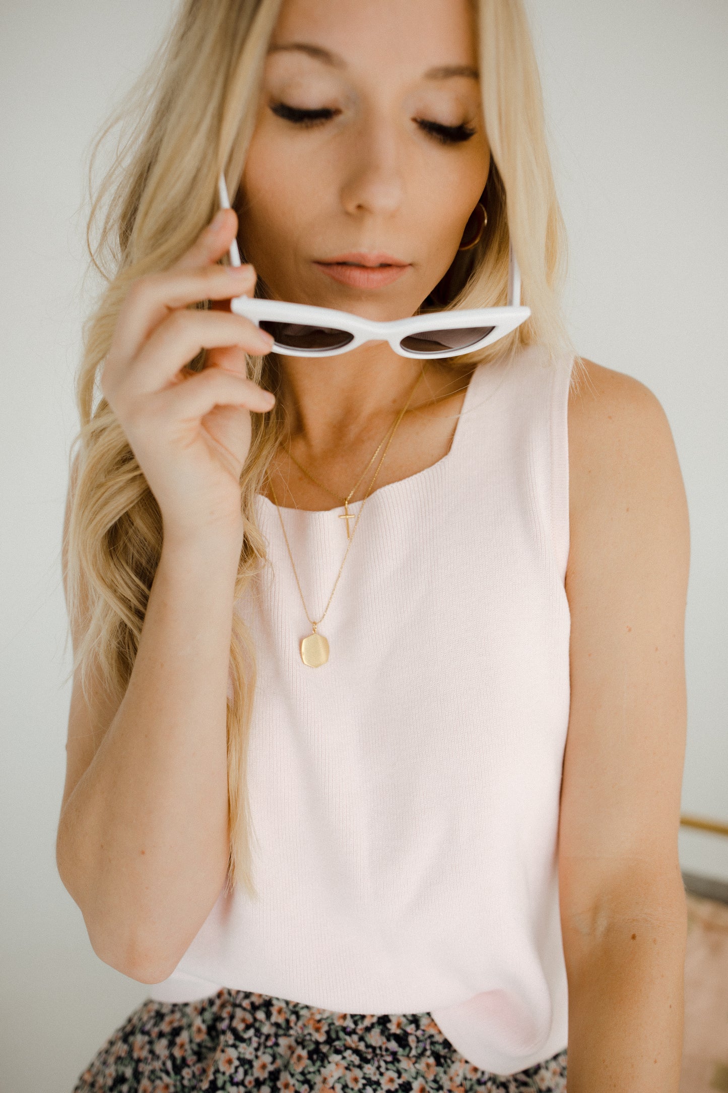 Pink Sweater Tank
