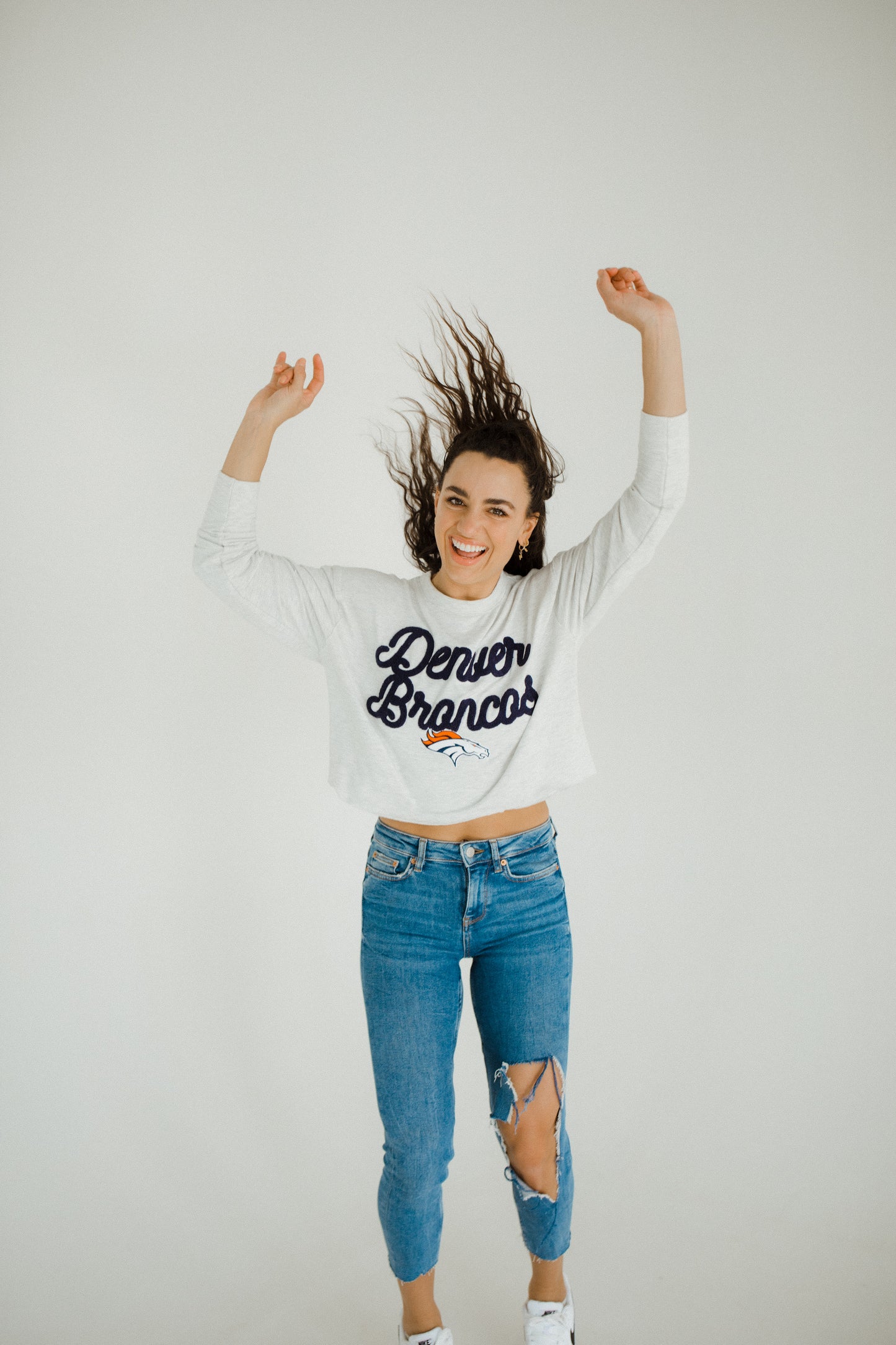 Broncos Crewneck Crop