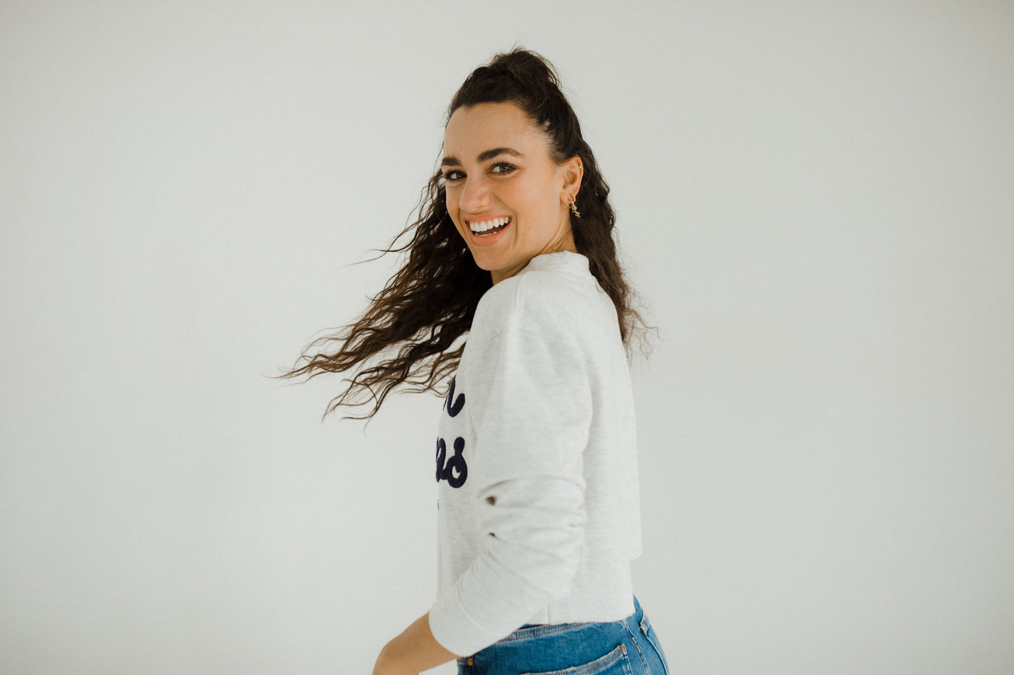 Broncos Crewneck Crop