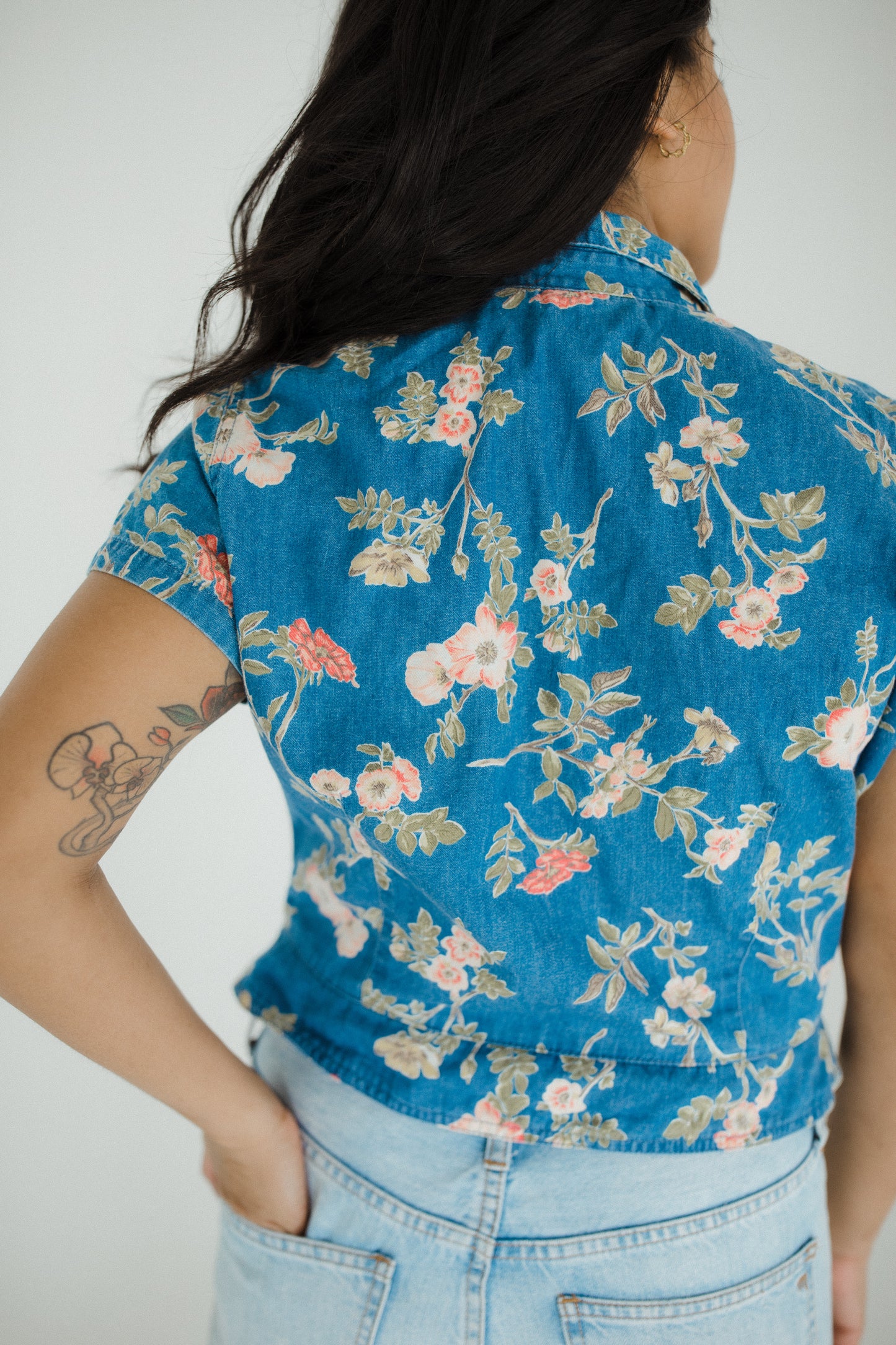 Floral Denim Shirt