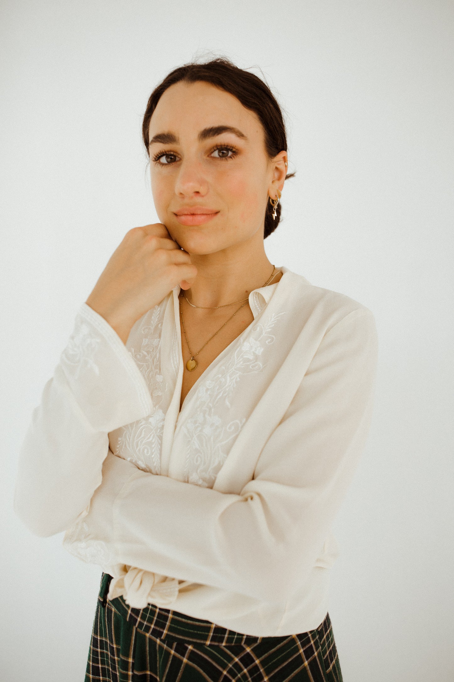 The Silk Embroidered Blouse