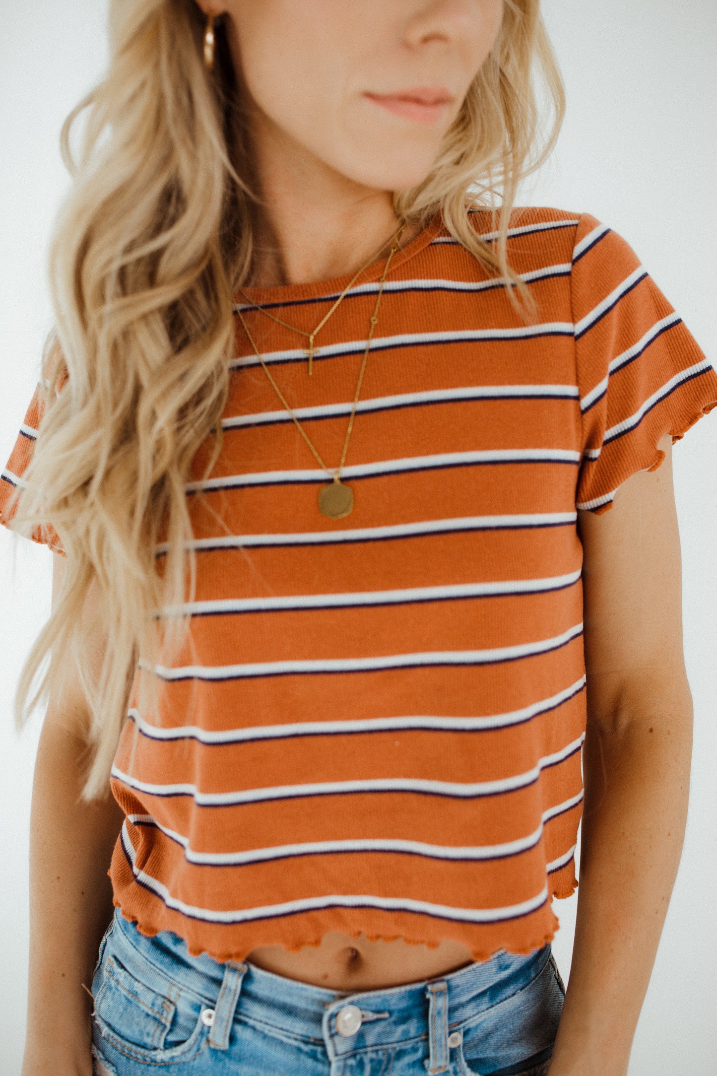 The Striped Crop Top