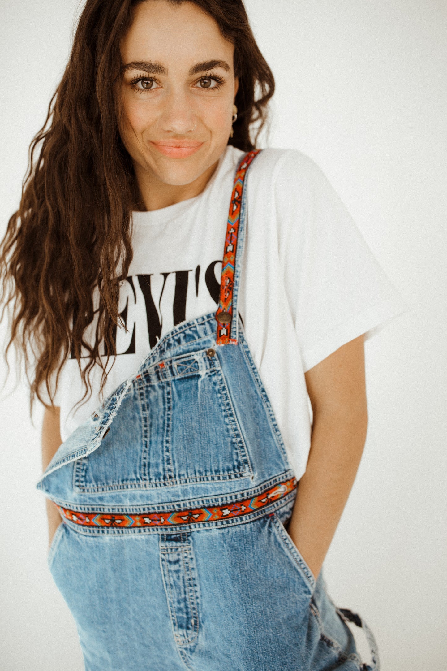 Denim Overall Capris