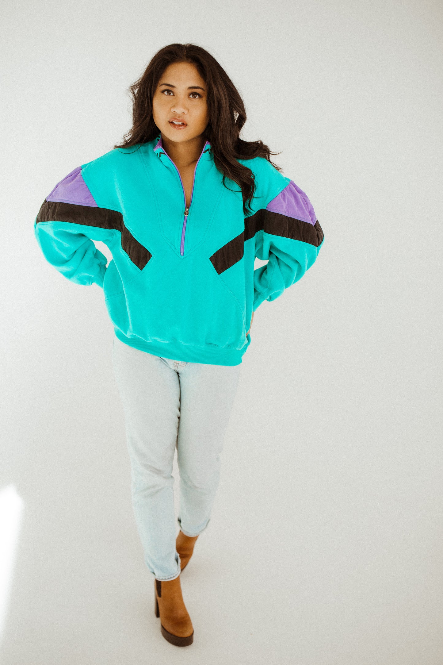 Retro Teal Sweatshirt