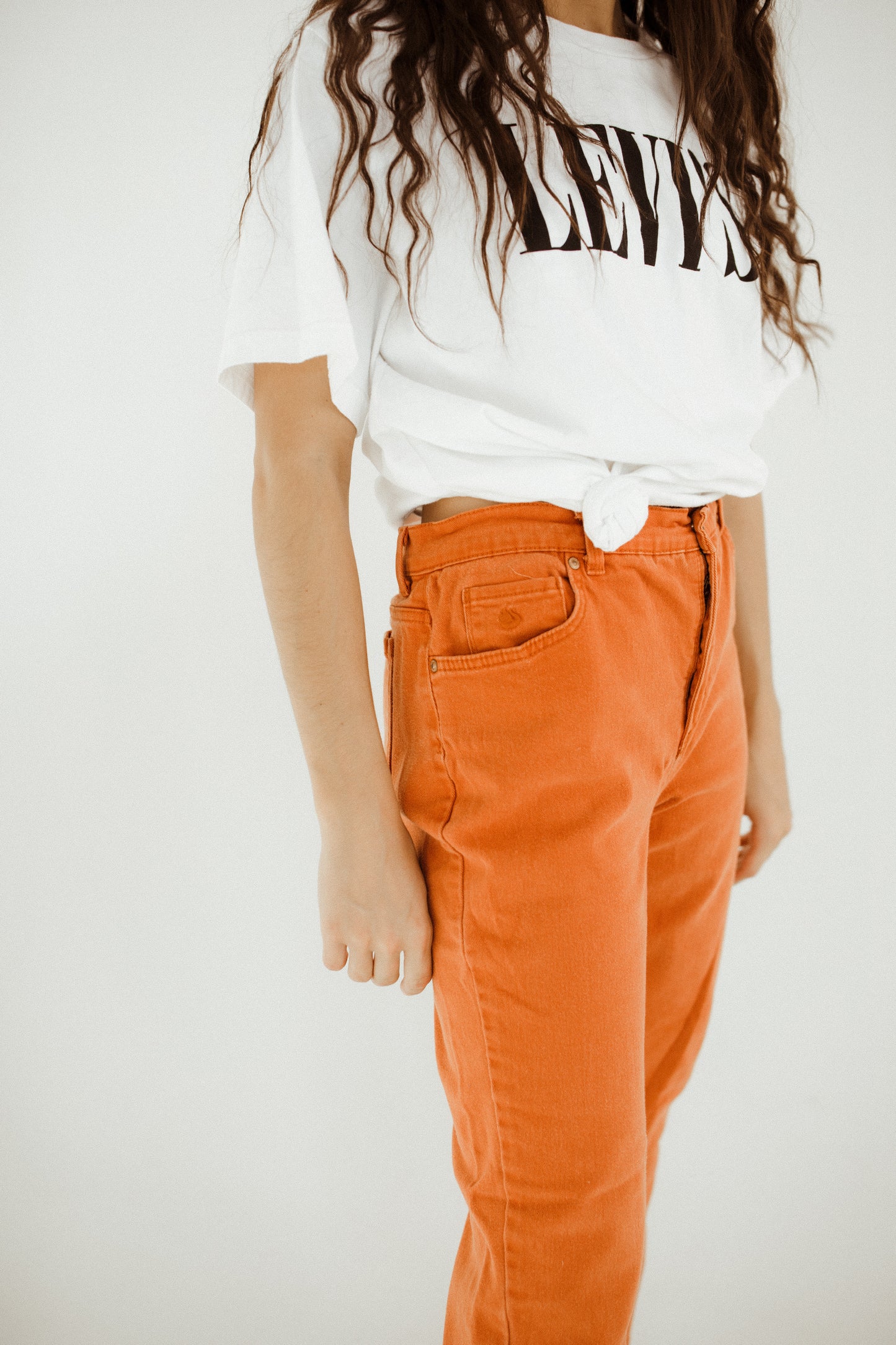 Orange Jeans by Gloria Vanderbilt