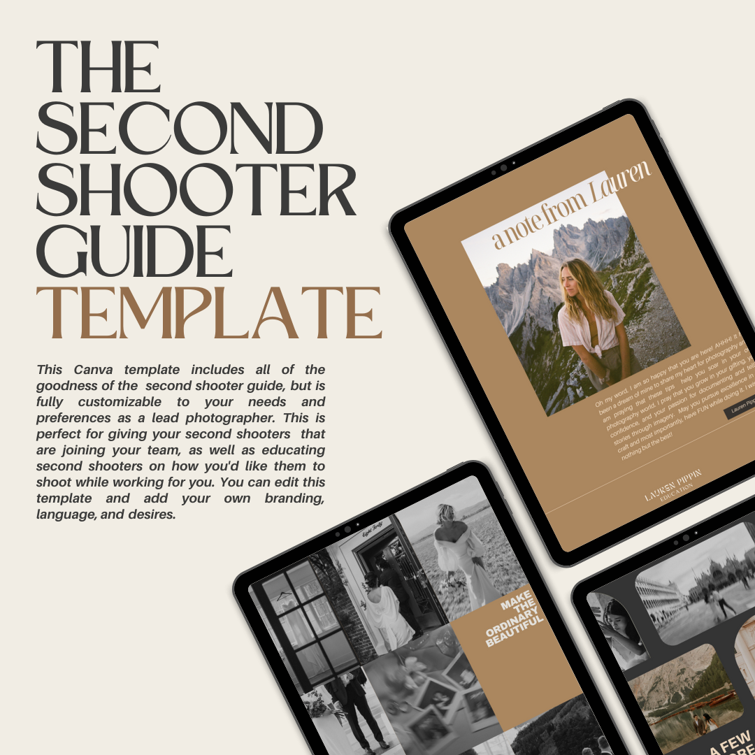 Second Shooter Guide TEMPLATE