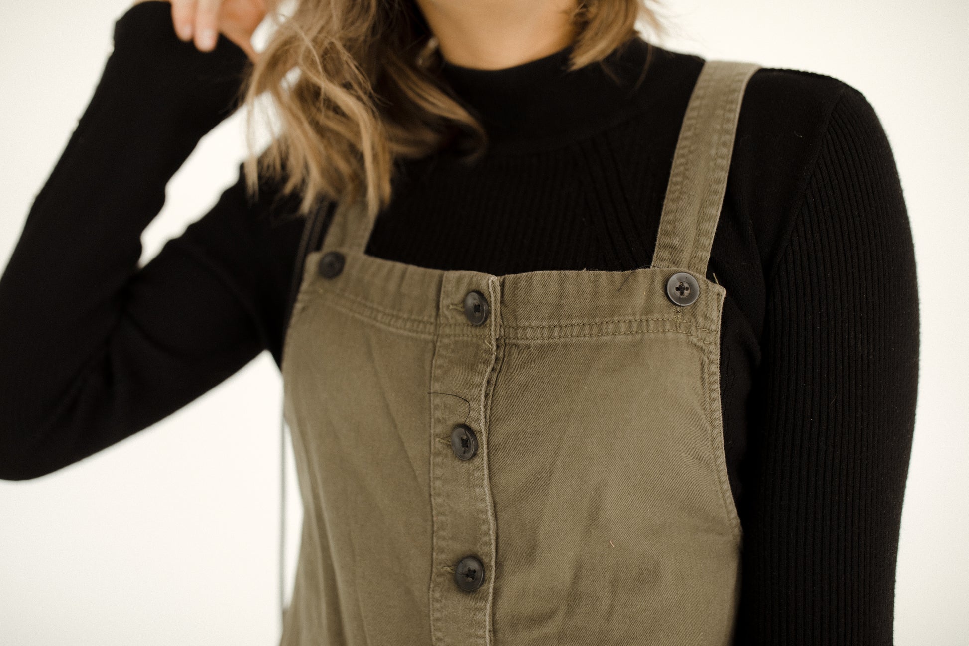 Army Green Overall Dress Army Green Overall Dress