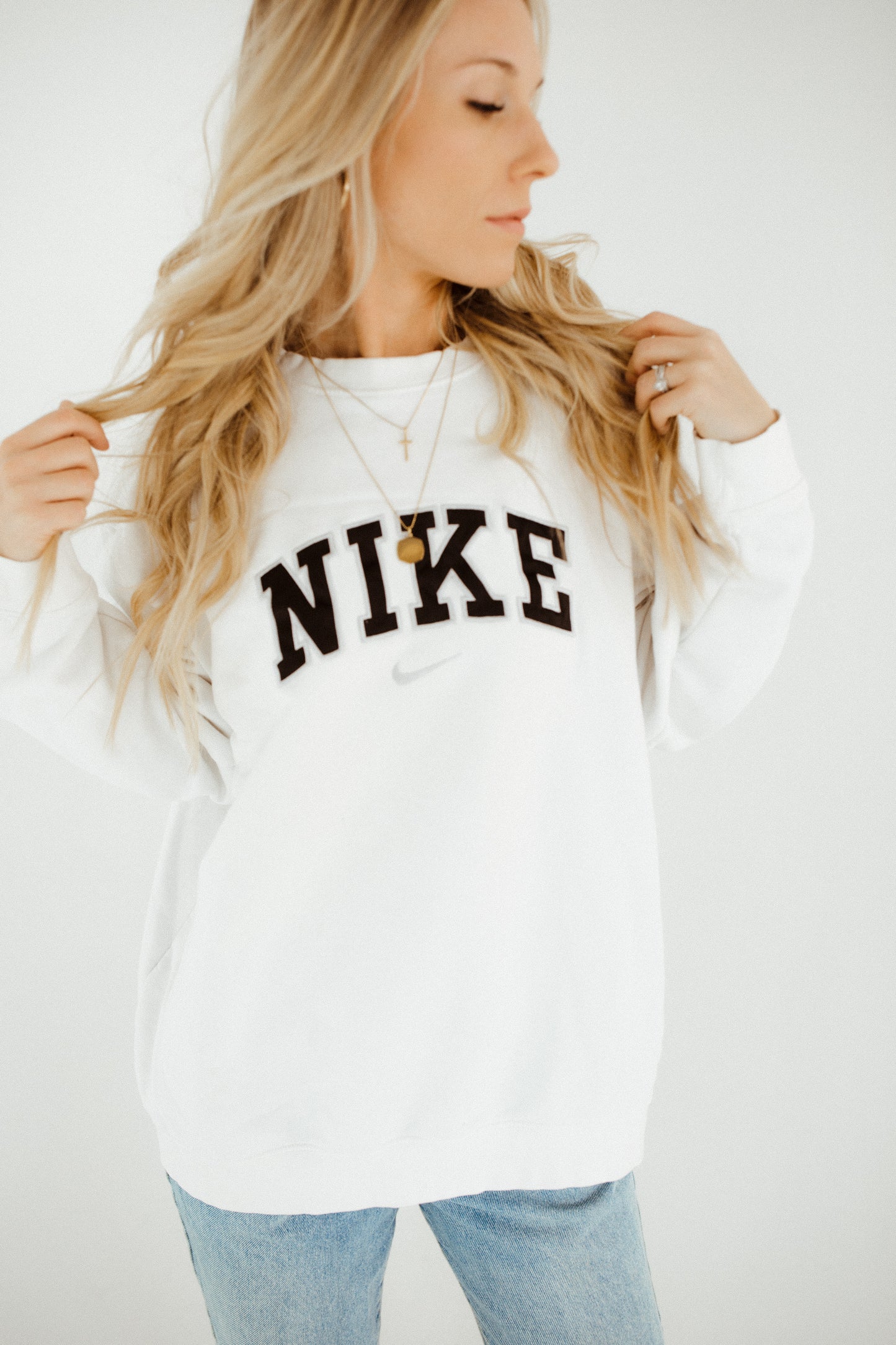 White Nike Crewneck