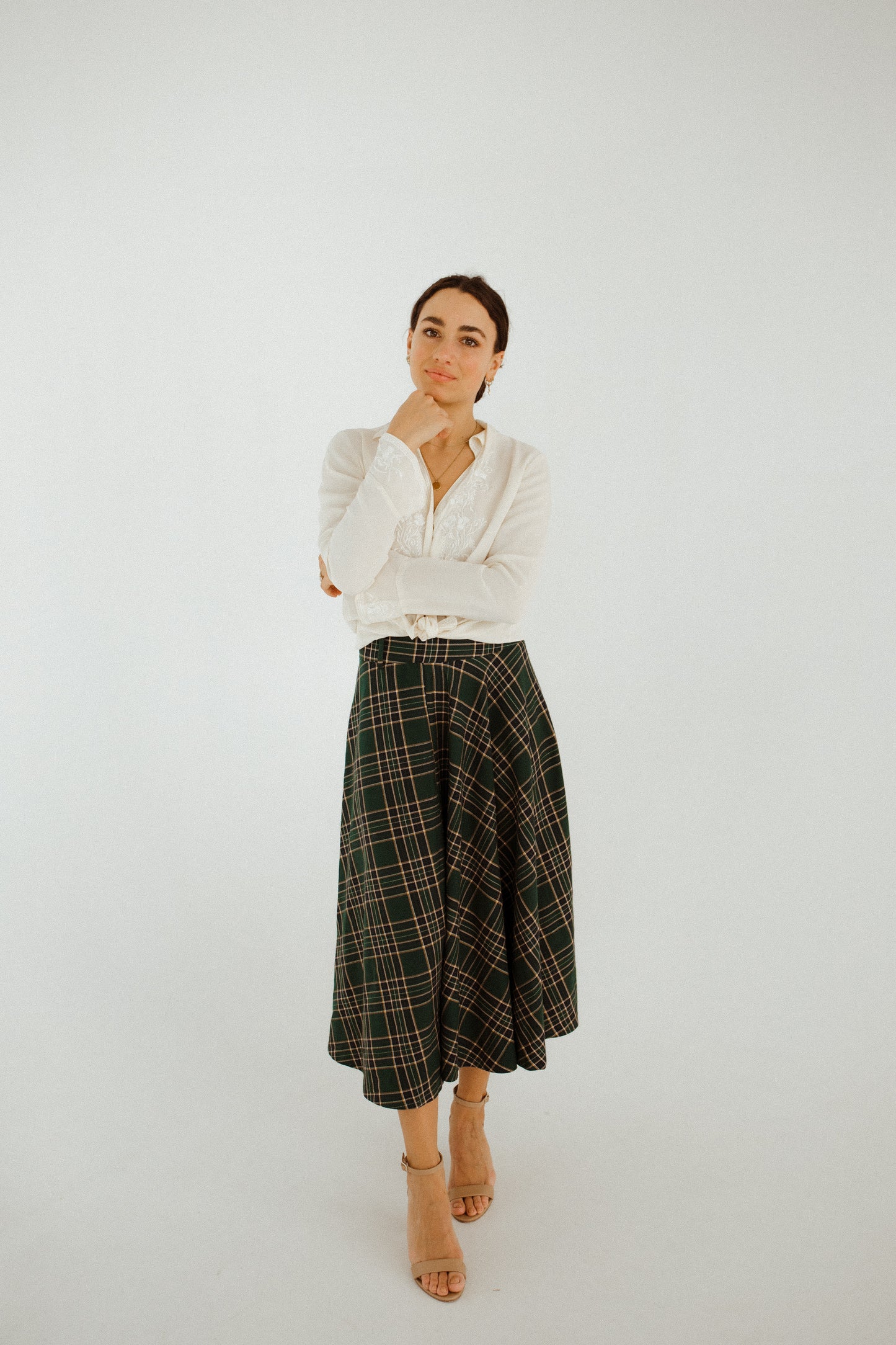 Zara Plaid Skirt