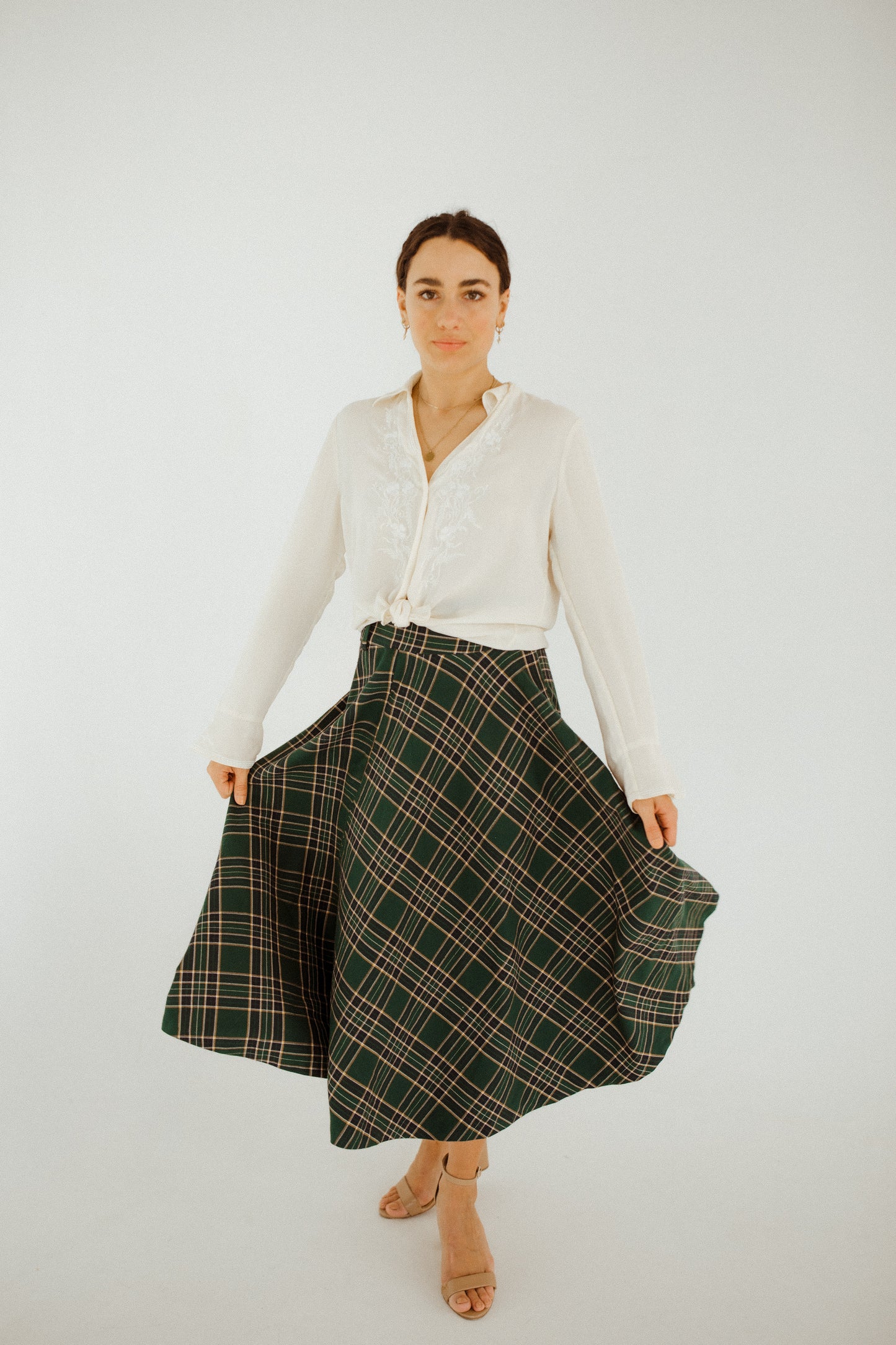 Zara Plaid Skirt