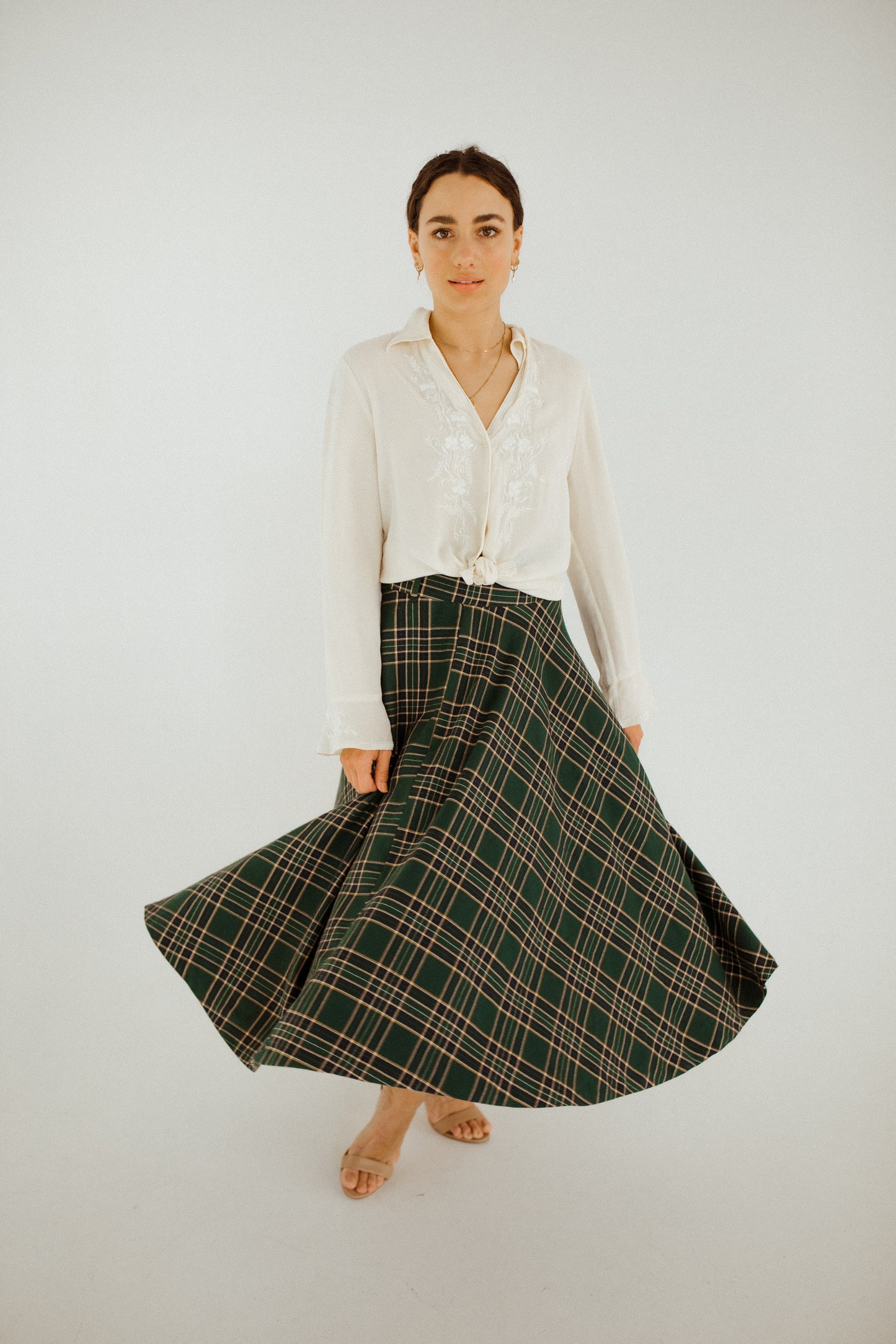 Zara Plaid Skirt