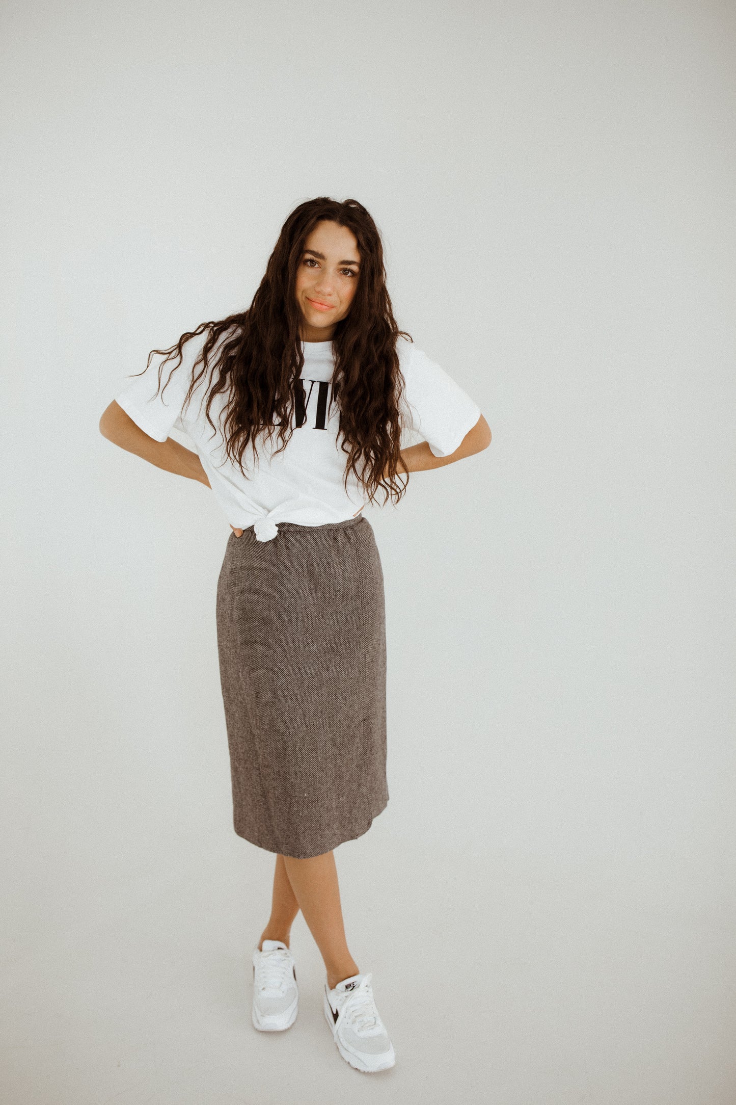 Wool Pencil Skirt