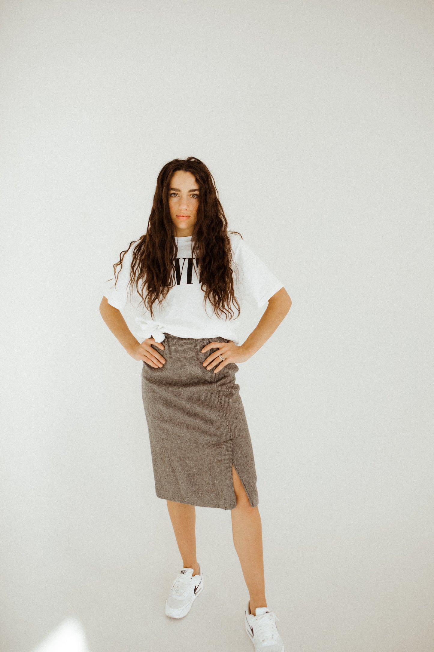 Wool Pencil Skirt