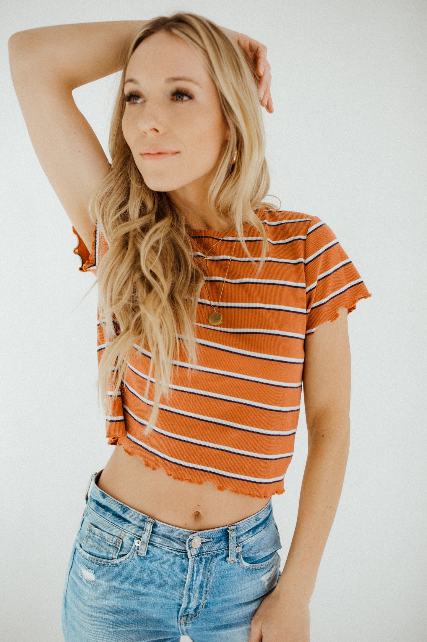 The Striped Crop Top