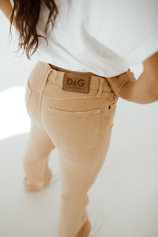 Dolce and Gabbana Tan Jeans