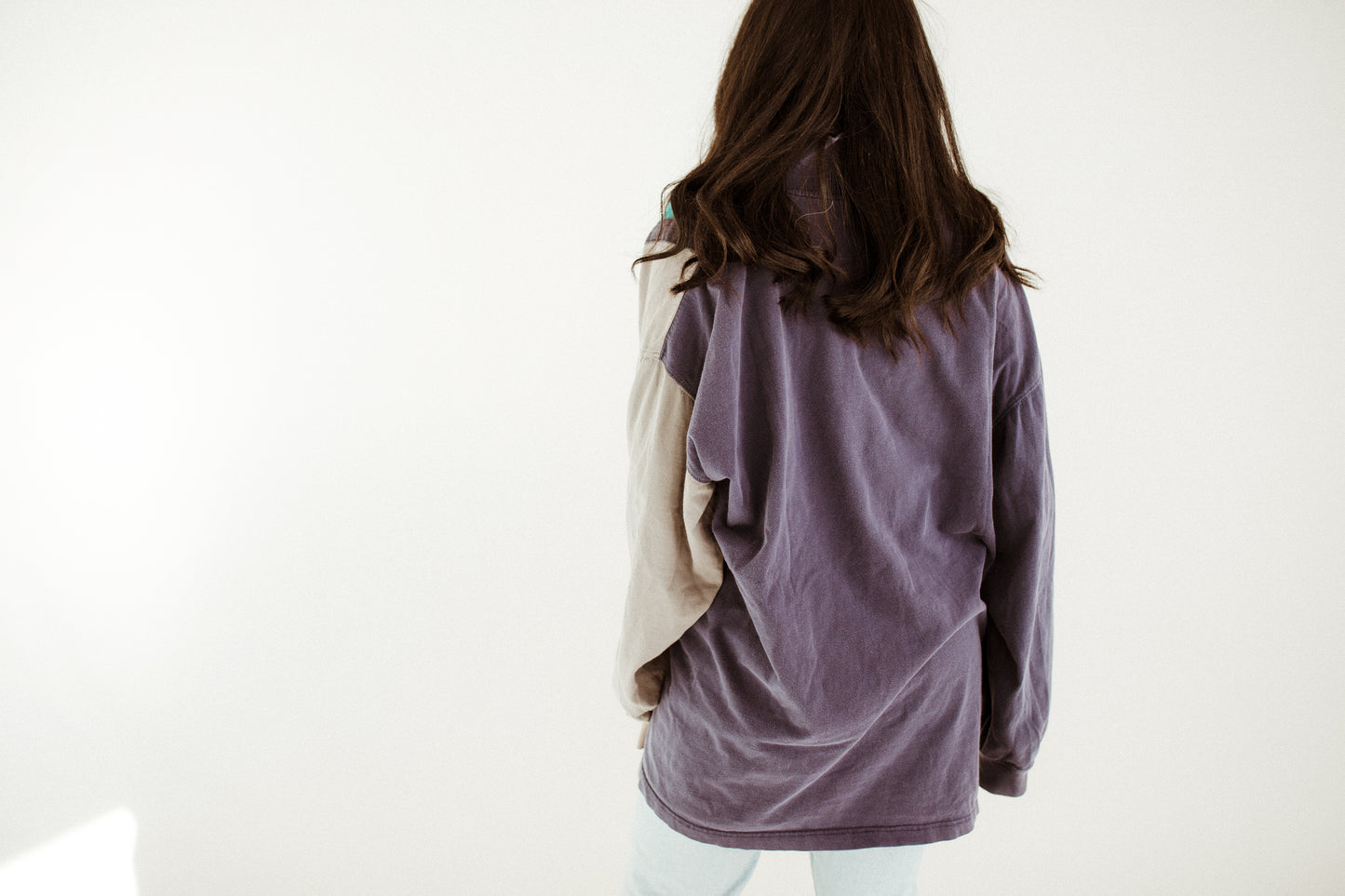 70's Long Sleeve - Purple and Teal